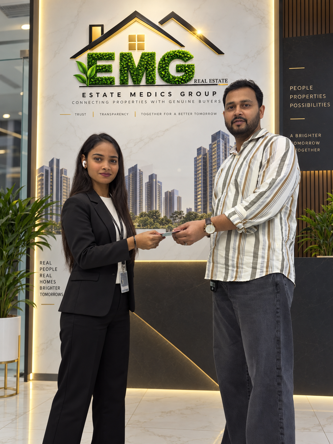 EMG employee recognition at the Noida office